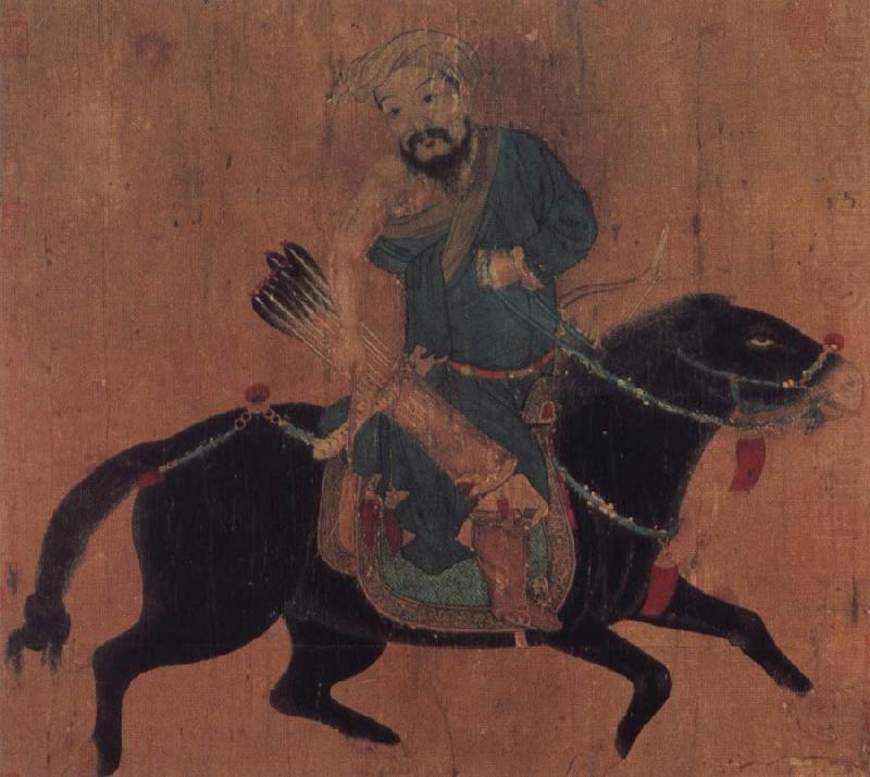 Mongolian arch protections to horse after seal of the emperor Ch- ions Lung and other, unknow artist